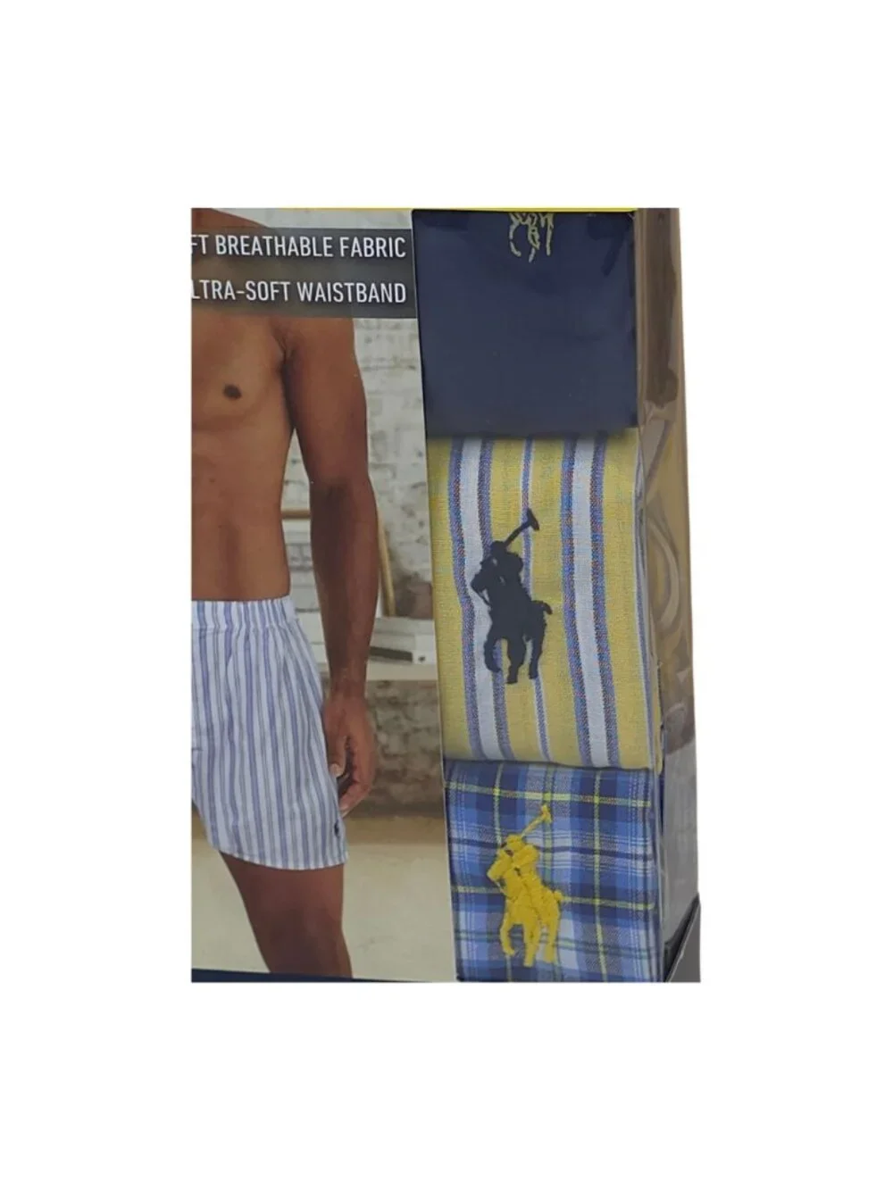 Polo Ralph Lauren 3 Pack Classic Fit Cotton Woven Boxers Soft Breathable Small